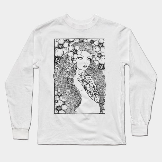 Retro Mama Long Sleeve T-Shirt by stickypixie